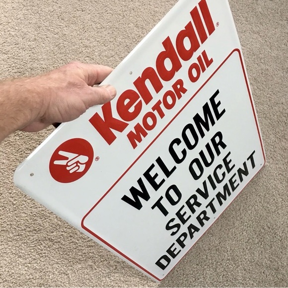 Vintage 1992 KENDALL MOTOR OIL Embossed Metal Sign 24x18” Scioto Signs Kenton OH - Picture 12 of 12